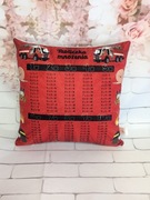 Poduszka z tabliczką mnożenia straż pożarna 28 x 28 cm Premium