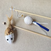 Zestaw 2 sztuk zabawek dla kota – myszki + kula z dzwoneczkami