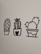 Zestaw trzech lekkich ozdób na ścianę 