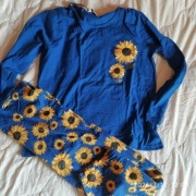 Piżama damska Sloneczniki