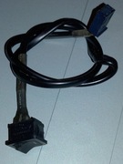 LCD colour TV 37", telewizor TOSHIBA 37BV701G: włącznik tylny z kablem.