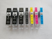 HP 550 551, puste cartridge 7 szt