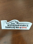 Naklejka "WSPIERAM KUBICĘ TANKUJE NA LOTOS"
