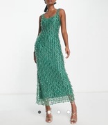 Asos design sukienka maxi zdobiona kryształkami 
