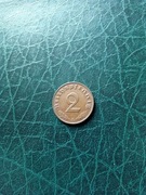 Moneta 2rpf.1940E, miedź, około mennicza egzemplarz bez obiegu,polecam.