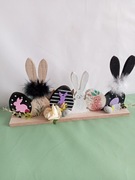 Stroik wielkanocny ,drewniany ręcznie zdobiony 15 cm na 30 długości 