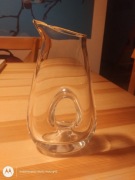 Wazon z grubego szkła z dziurką