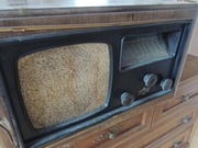 Przedwojenne radio lampowe Nora Rheingold 6W26..