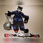 Narty, buty, kask, kombinezon dla 6-9 latka 