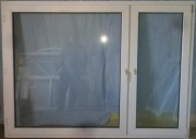 Duże okno plastikowe 210x145 cm - idealne do remontu lub budowy