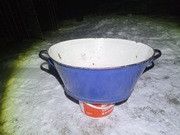 Wanienka emaliowana PRL niebieska 