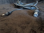 Kabel mikrofonowy XLR żeński - duży Jack 6.3mm, 4m