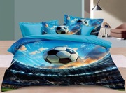 Pościel dziecięca piłka boisko bawełna satynowa 160x200 +2 poduszki 