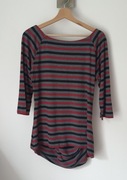 bluzka sweterek w paski szara czerwona 42/XL