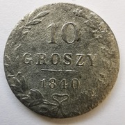 10 groszy 1840/MW Królestwo Polskie