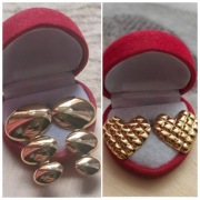 2 pary kolczyki kolor złoty wkręty sztyfty kolczyki stal nierdzewna okazja