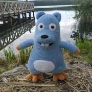 Leming, maskotka na szydełku. Grizzy & lemming