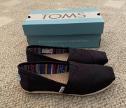 Nowe Toms Alpargata black canvas 44