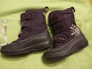 Kozaki dla dziewczynki, buty na śnieg, rozmiar 25 