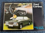 Ford Cortina Mk3 – oryginalny prospekt reklamowy, język duński, lata 70