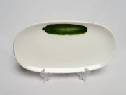 Półmisek porcelanowy T&H Colditz – ogórek, ok. 1900