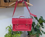 Torba zatchels skóra naturalna czerwona  