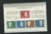 1959 Niemcy RFN, blok 2, Beethoven