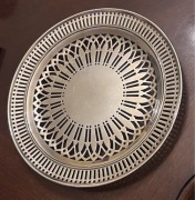 Birks - posrebrzany, ażurowy kosz/patera na pieczywo