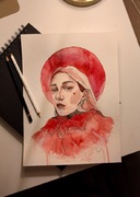 Obraz akwarelowy ręcznie malowany 