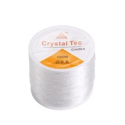 Nić Elastyczna, GUMKA ŻYŁKA SILIKONOWA do bransoletek 0,8 mm 100m