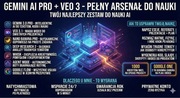 GEMINI | VEO 3 | NANO BANANA Pełny dostęp do AI+2 TB Google One 12 miesięcy
