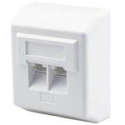 Gniazdo komputerowe 2xRJ45 kat.5e UTP natynkowe NEKU