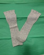 Rękawiczki z kaszmiru bez palców szare