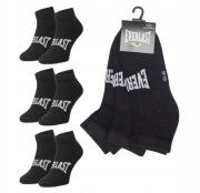 SKARPETY 3 pary 35/38 72% bawełna gęste EVERLAST Czarne 