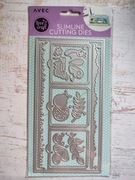 Wykrojnik metalowy scrapbooking do maszynki Avec natura prostokąt 