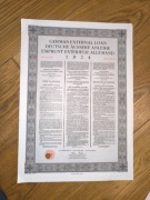 18#Bardzo duża niemiecka obligacja emisja szwajcarska 1000 fr.szwajcarskich