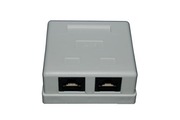 Gniazdo RJ45 natynkowe podwójne kat. V lub Ve