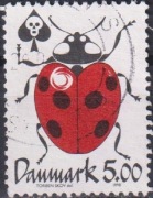 Znaczek używane Fauna Owad Biedronka 1998 z Dania