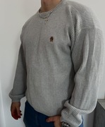 Tommy Hilfiger – męski sweter prążkowany | 100% bawełna | L