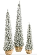 Komplet 3 choinki premium świerk tatrzański slim 180 150 120 cm komplet