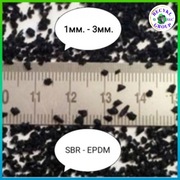 Granulat gumowy 1 - 3mm SBR EPDM, RUBBER GRANULES