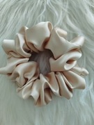 Gumka do włosów typu Scrunchies Standard Ciepły Beż 