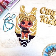 Jednoczęściowy strój kąpielowy LOL Surprise dla dziewczynki, rozmiar 98-104