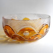 Huta Julia duża unikatowa kryształowa misa lata 70