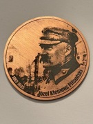 Piłsudski. Miedź  fi 50 mm. Gyges