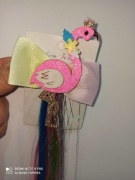 Kolorowa spinka Flaming kolorowe włosy Nowa