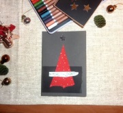 ::CHOINKA 2::KARTKA ŚWIĄTECZNA ::: HAND MADE ::