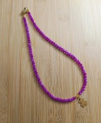 Choker Fuksjowy Miś 