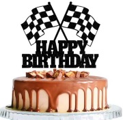 Topper na tort – wyścigowe flagi rajdy