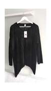 New Collection Czarna welurowa bluza rogi r 44/46